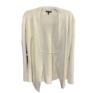 Eileen Fisher Beige Open Front Sweater Size S